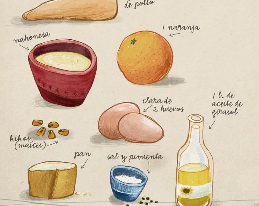 POLLO Y MAÍZ CRUJIENTE CON SALSA CÍTRICA – Isidoro Rábago  – Cocinero y profesor