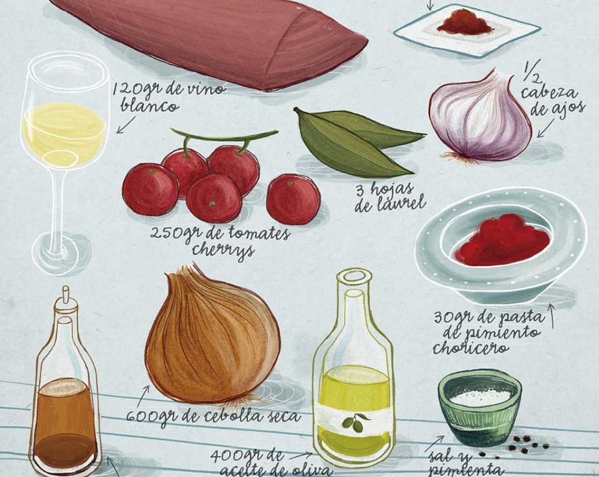 BONITO DEL NORTE EN ESCABECHE  – Rubén Gonzalez Zubiri y Jon Urrutikoetxea Restaurante HAMABI